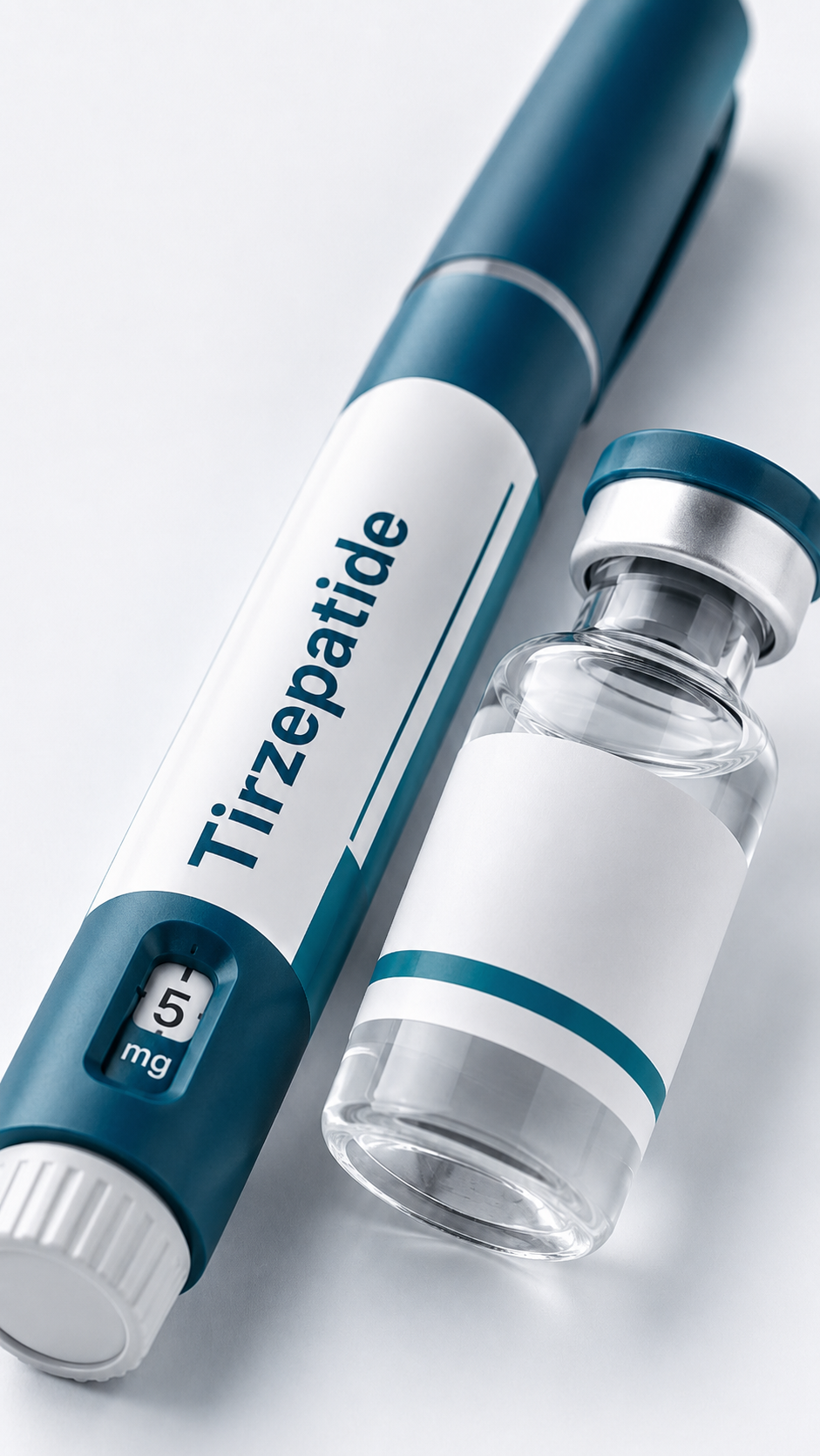 Tirzepatide pen and vial